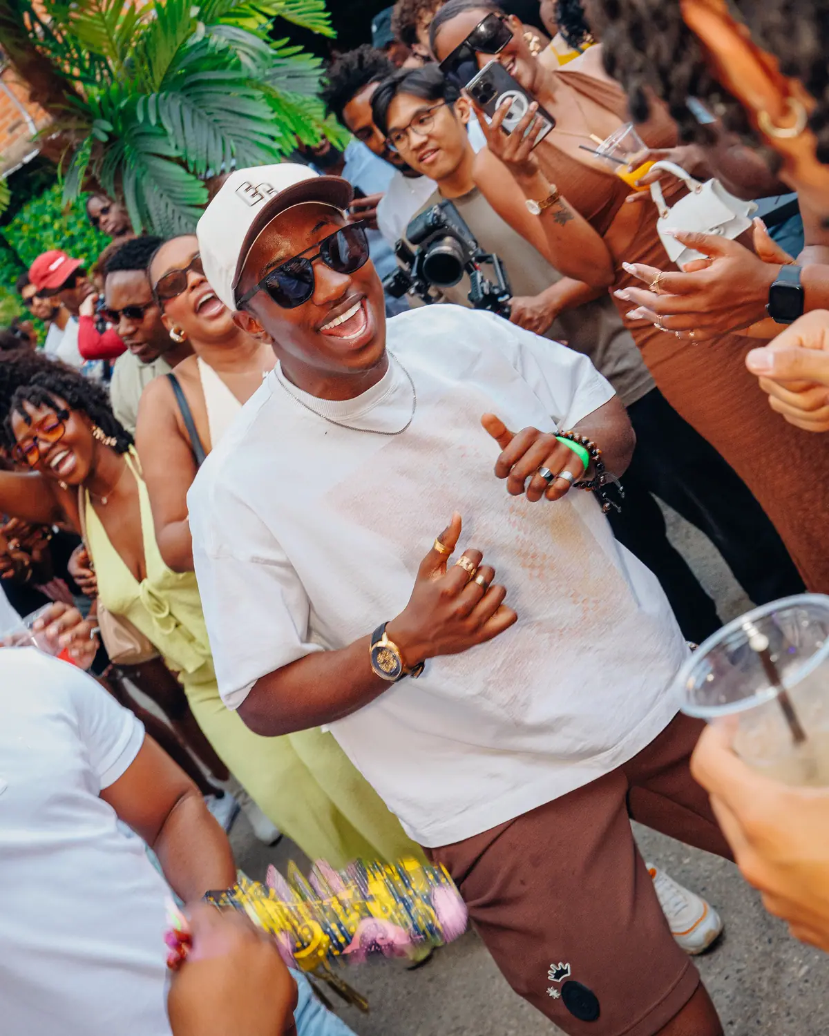 DJ-side portrait and crowd texture