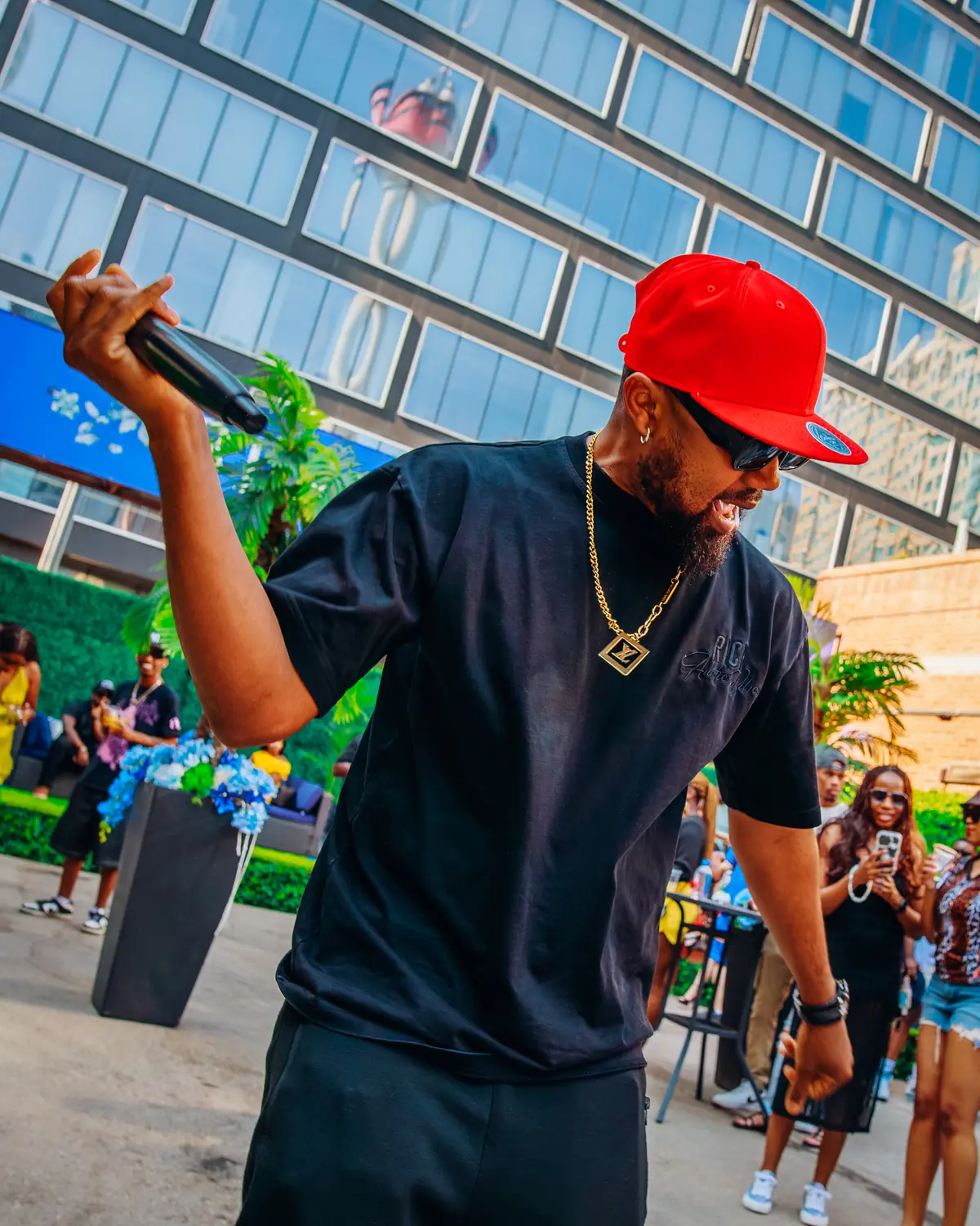 Portrait of attendee in warm tones